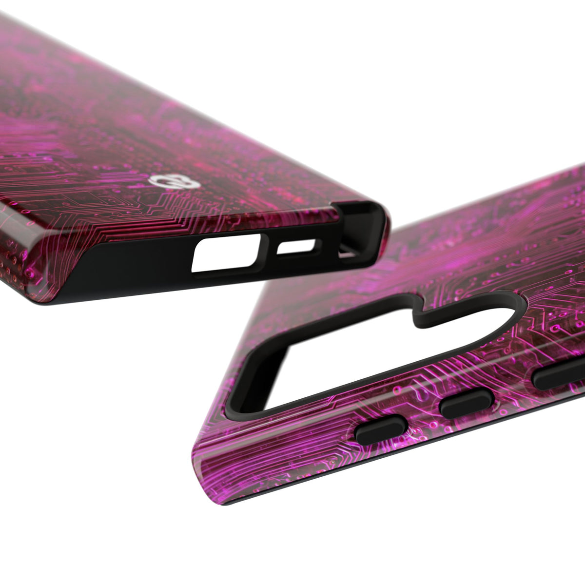 Magenta Circuit Trace · Tough Phone Case for Samsung · Pink