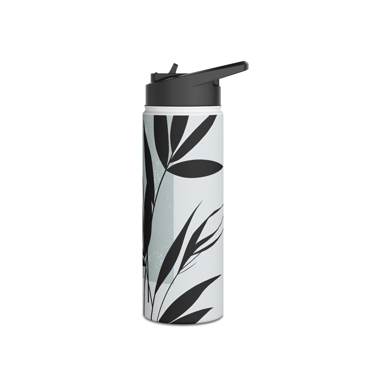 Zen Bamboo Silhouette · Insulated Water Bottle · Green