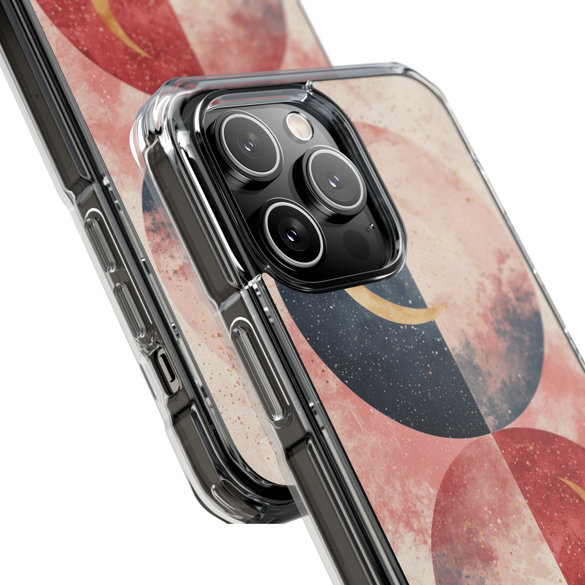 Golden Crescent Circles iPhone 14 Pro Max Case - Impact