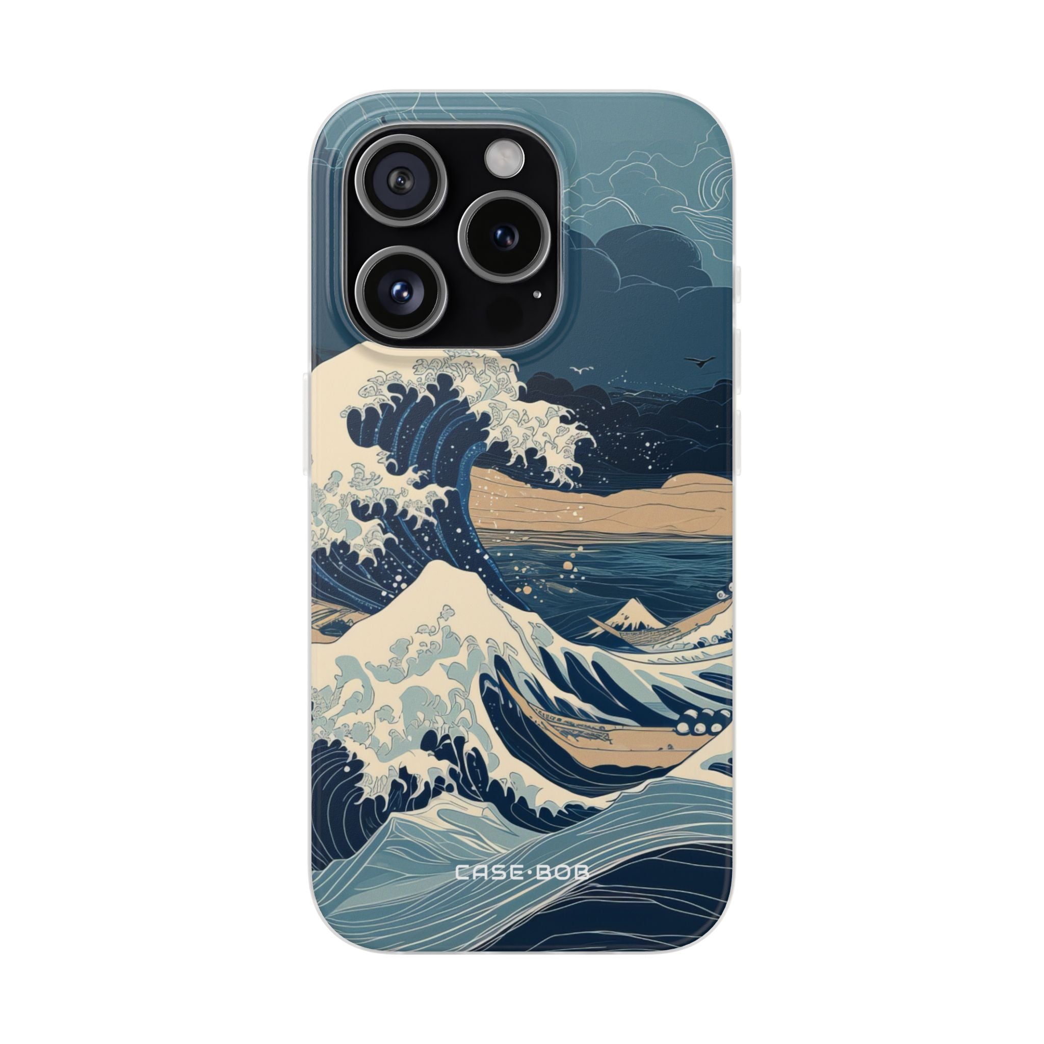 Cresting Blue Wave iPhone 15 Pro Case - Soft