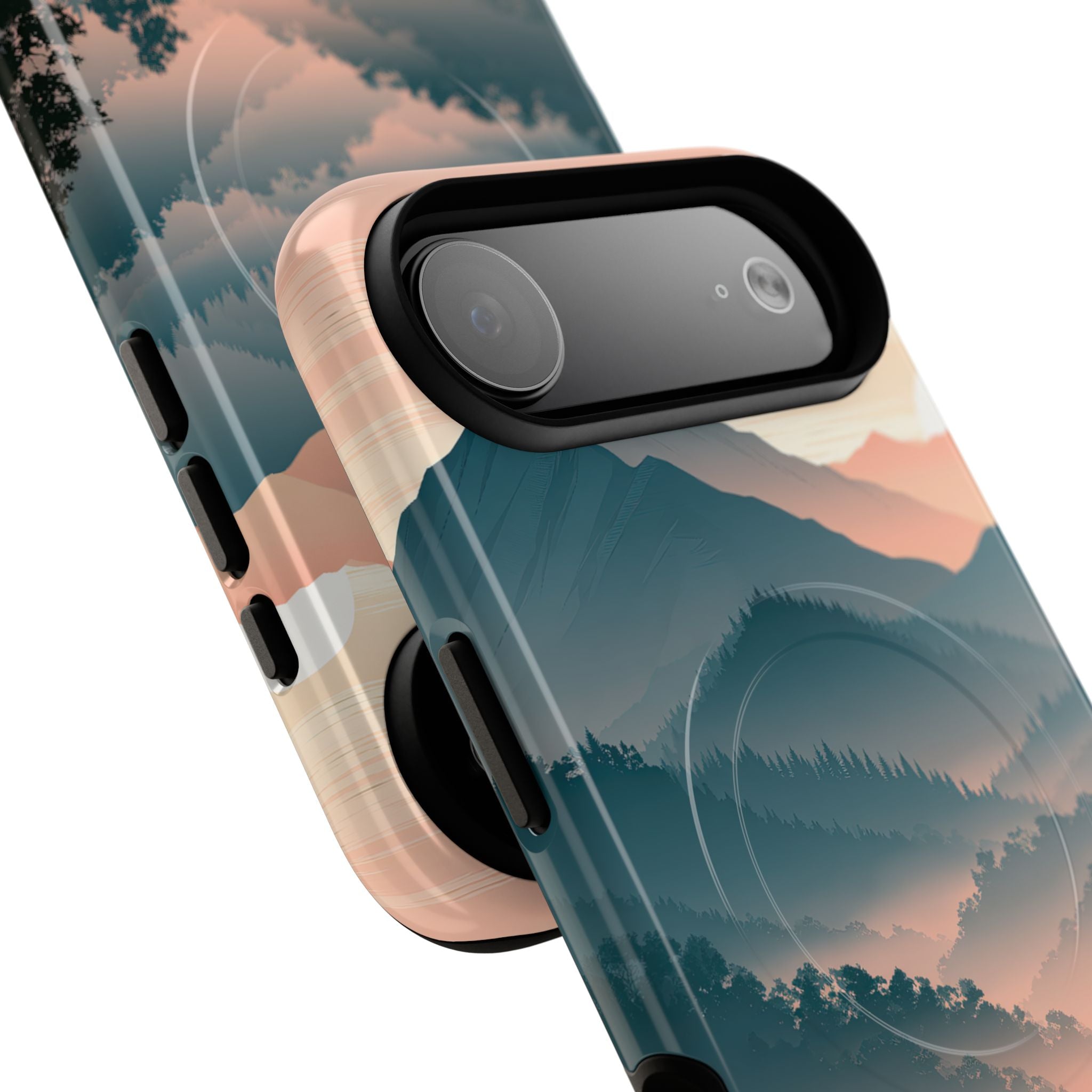 Teal Tough 2.0 Magsafe Phone Case for iPhone - Alpine Teal Horizon
