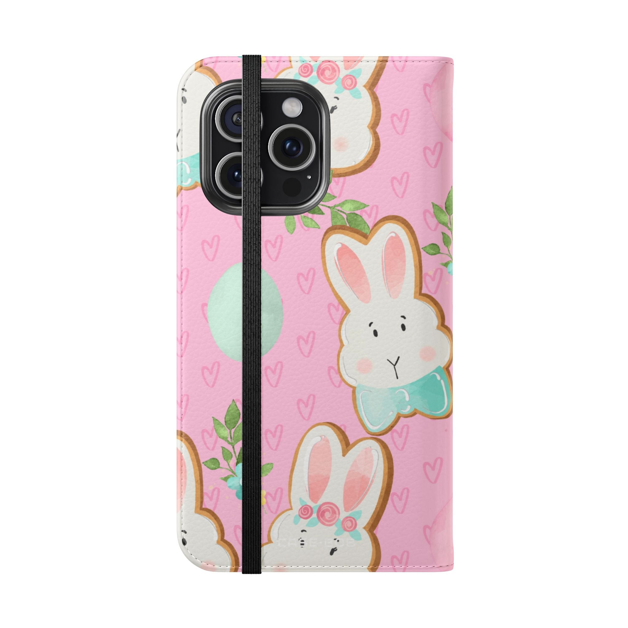 Blushing Bunny Bloom - iPhone 15 Pro Max Case - Wallet