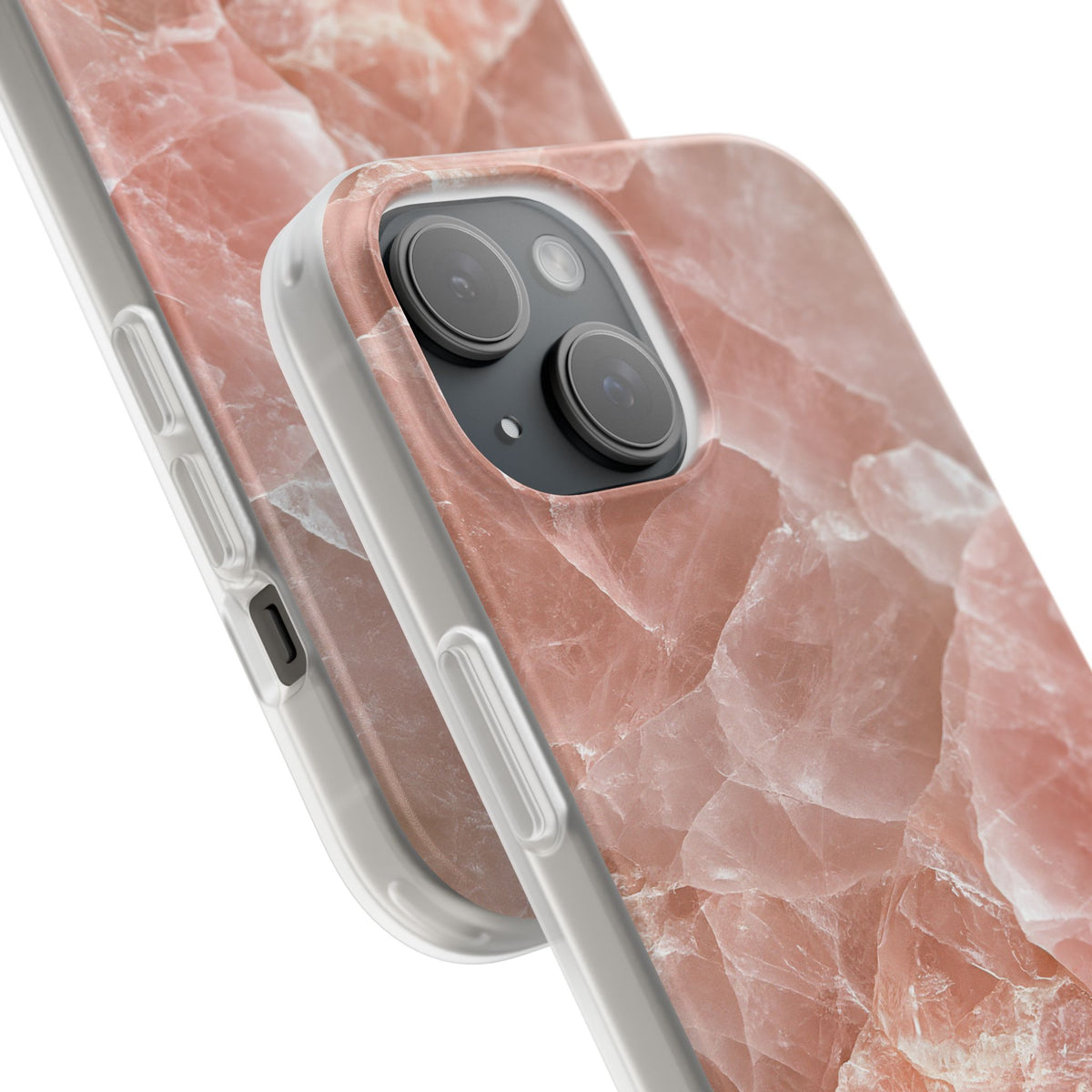 Rose Quartz Facet · Lite Phone Case for iPhone · Pink