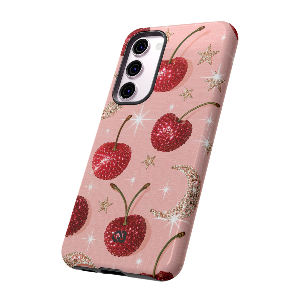 Bedazzled Ruby Cherries · Tough Phone Case for Samsung · Pink
