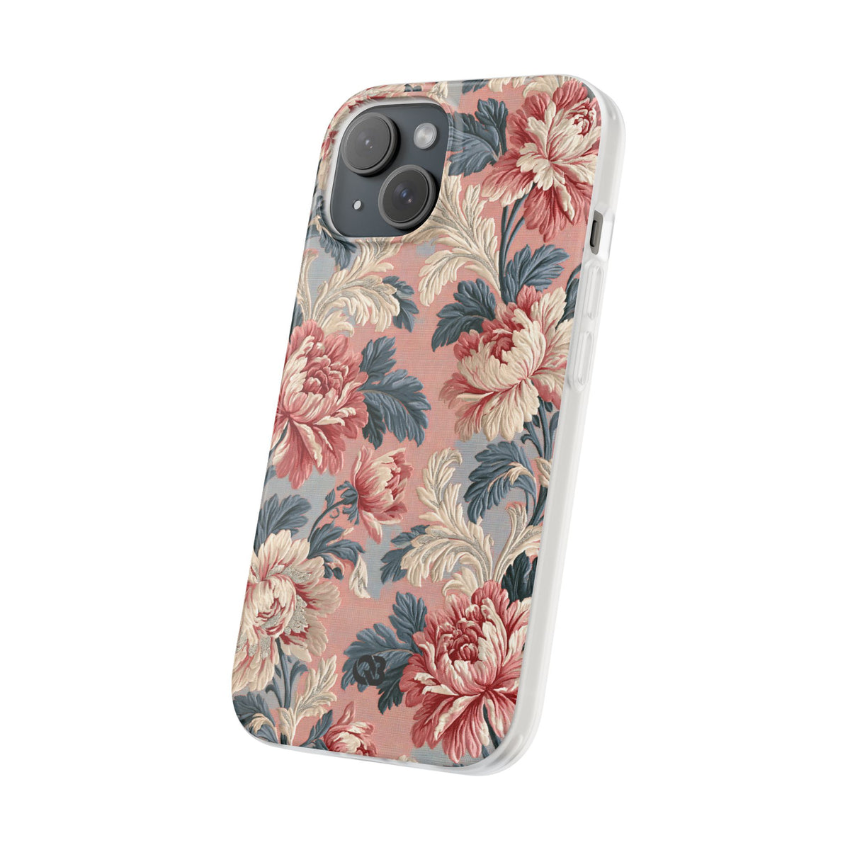 Blush Peony Jacquard · Lite Phone Case for iPhone · Pink