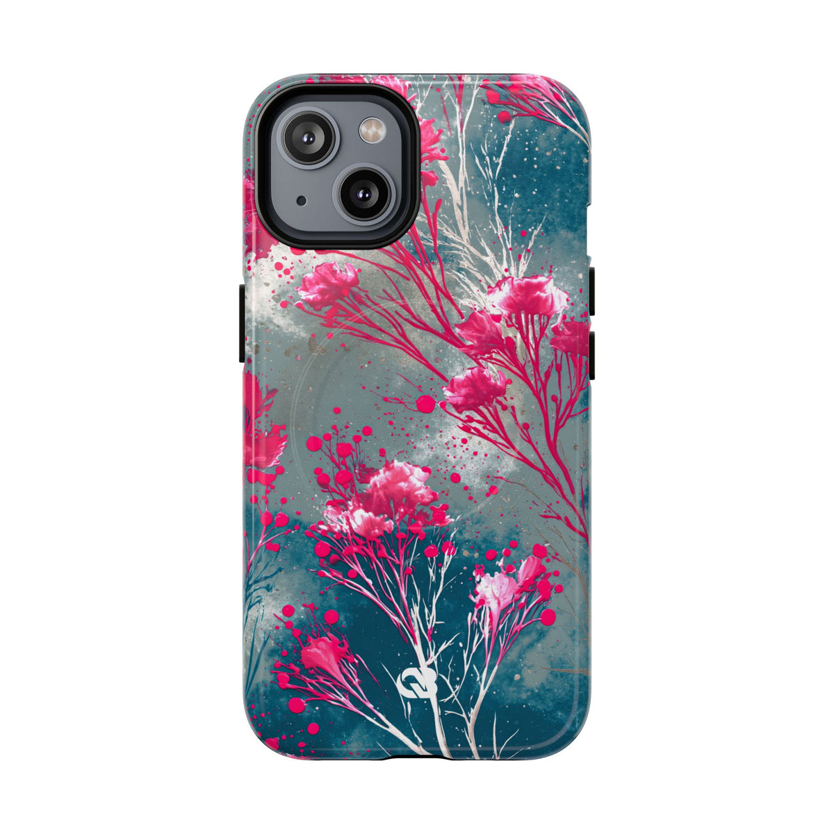 Cyber Blossom · Tough 2.0 Magnetic Phone Case for iPhone · Teal