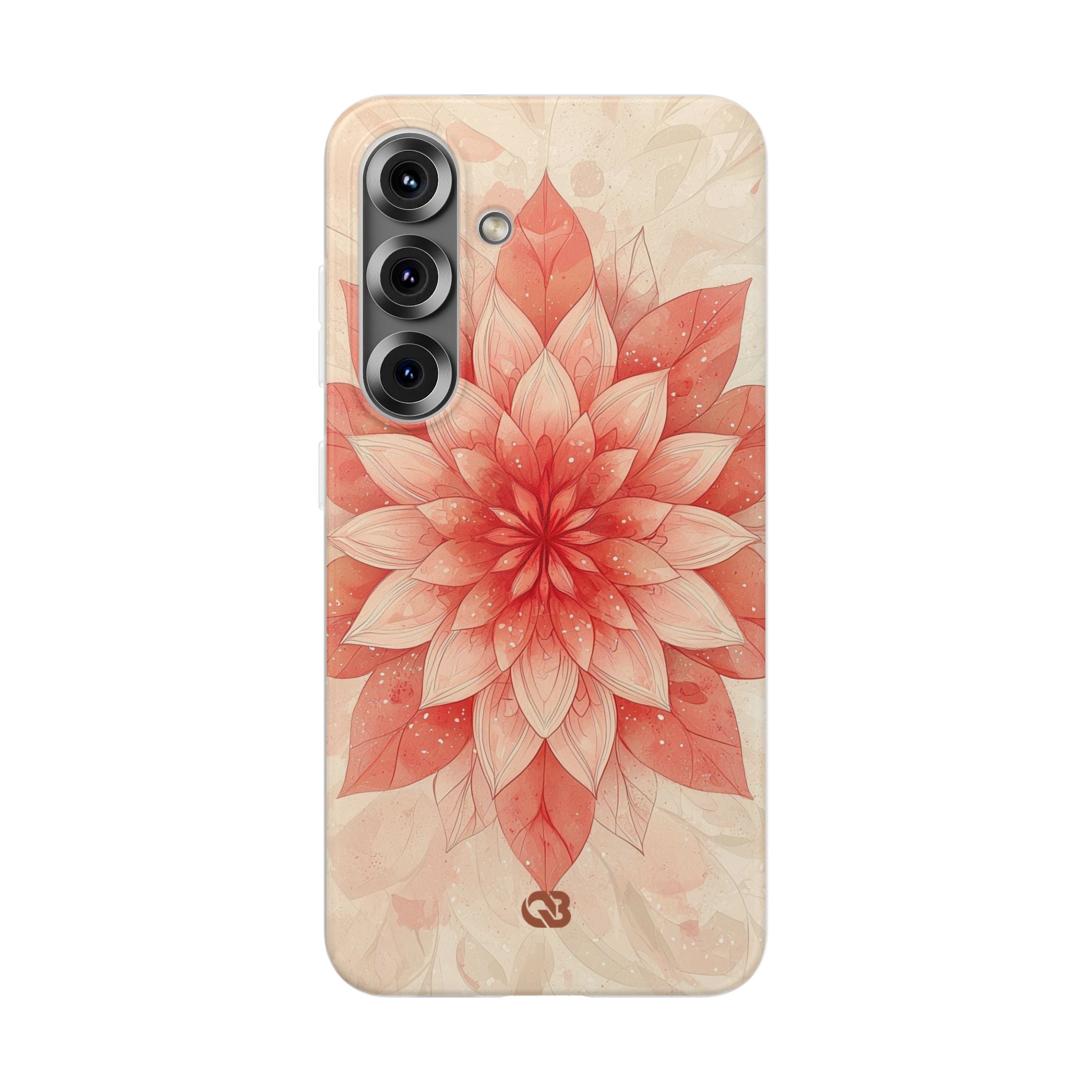 Coral Layered Bloom · Soft Phone Case for Samsung