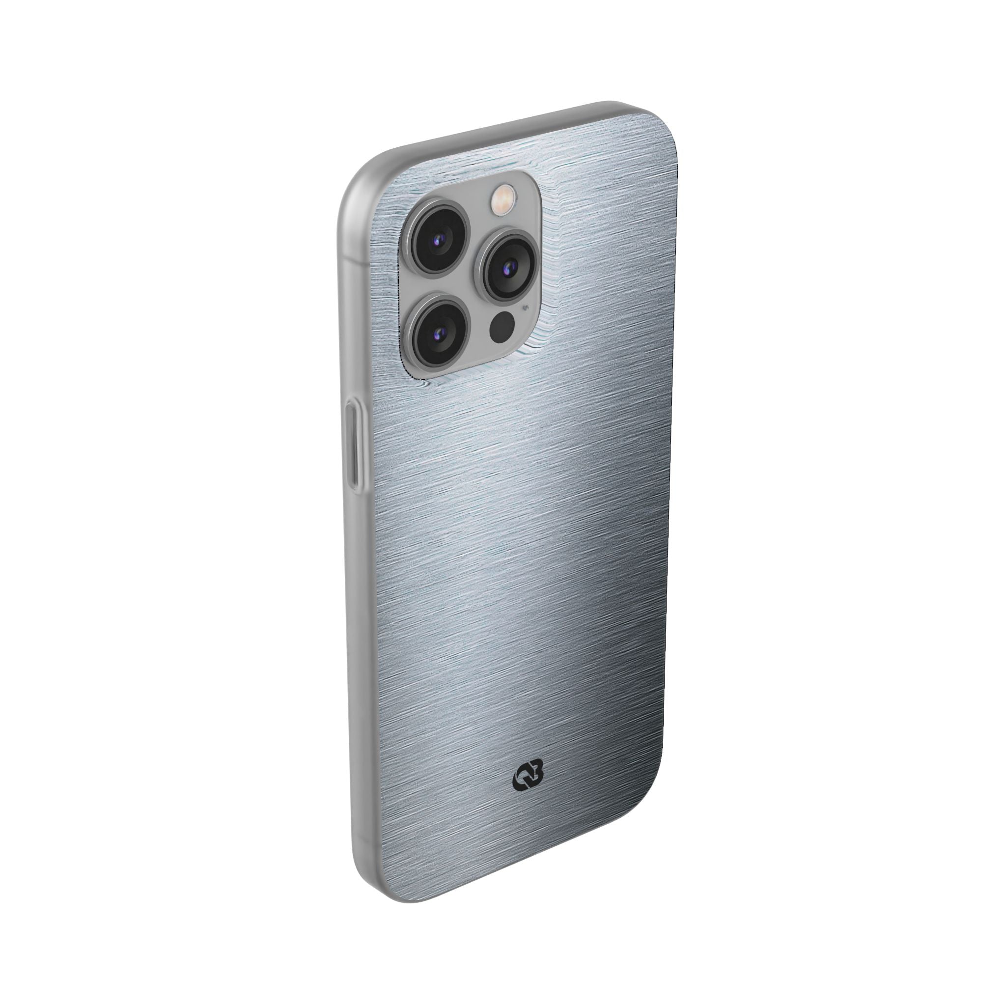Silver Lite Phone Case for iPhone - Satin Chrome Grain