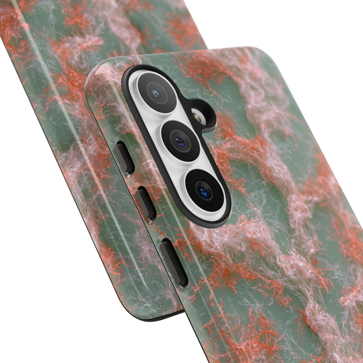 Coral Pixel Matrix · Tough Phone Case for Samsung · Green
