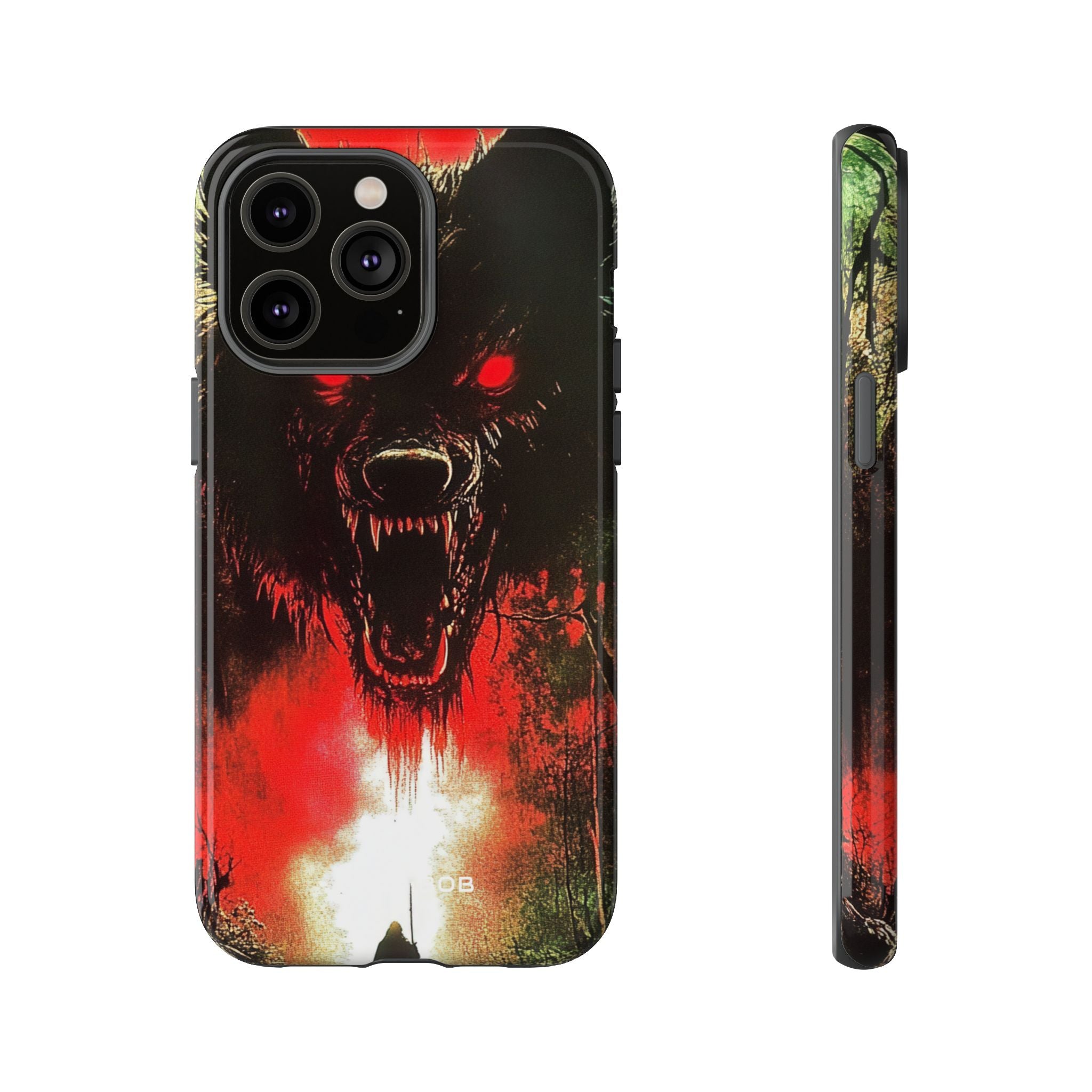 Crimson Wolf iPhone 14 Pro Max - Kova suojakotelo