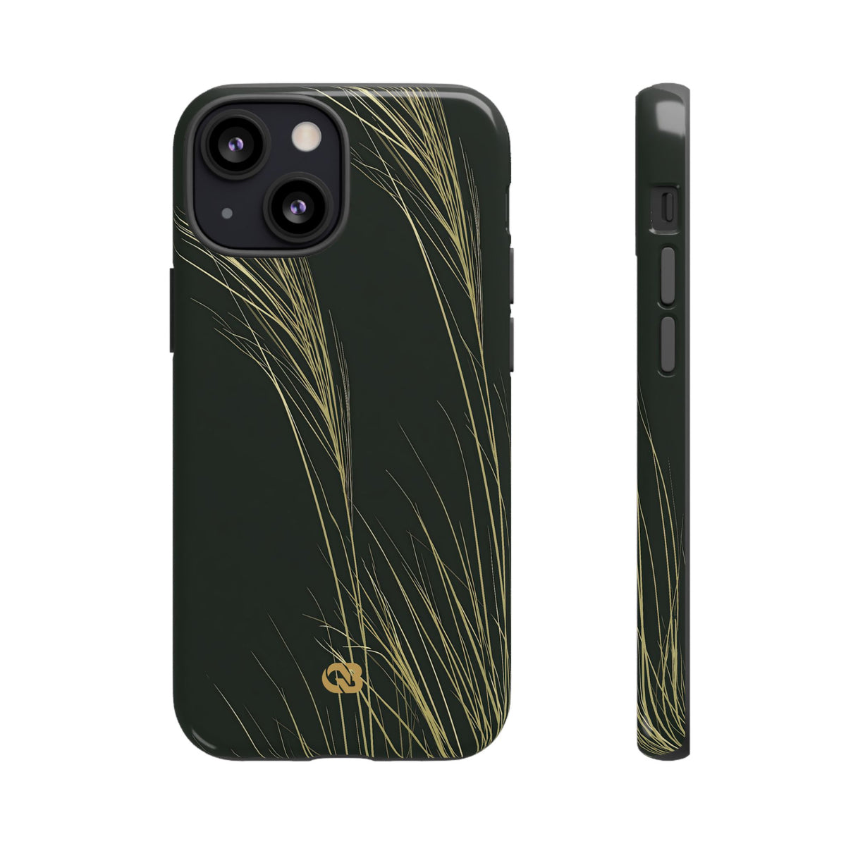 Golden Whispering Reeds · Tough Phone Case for iPhone · Green