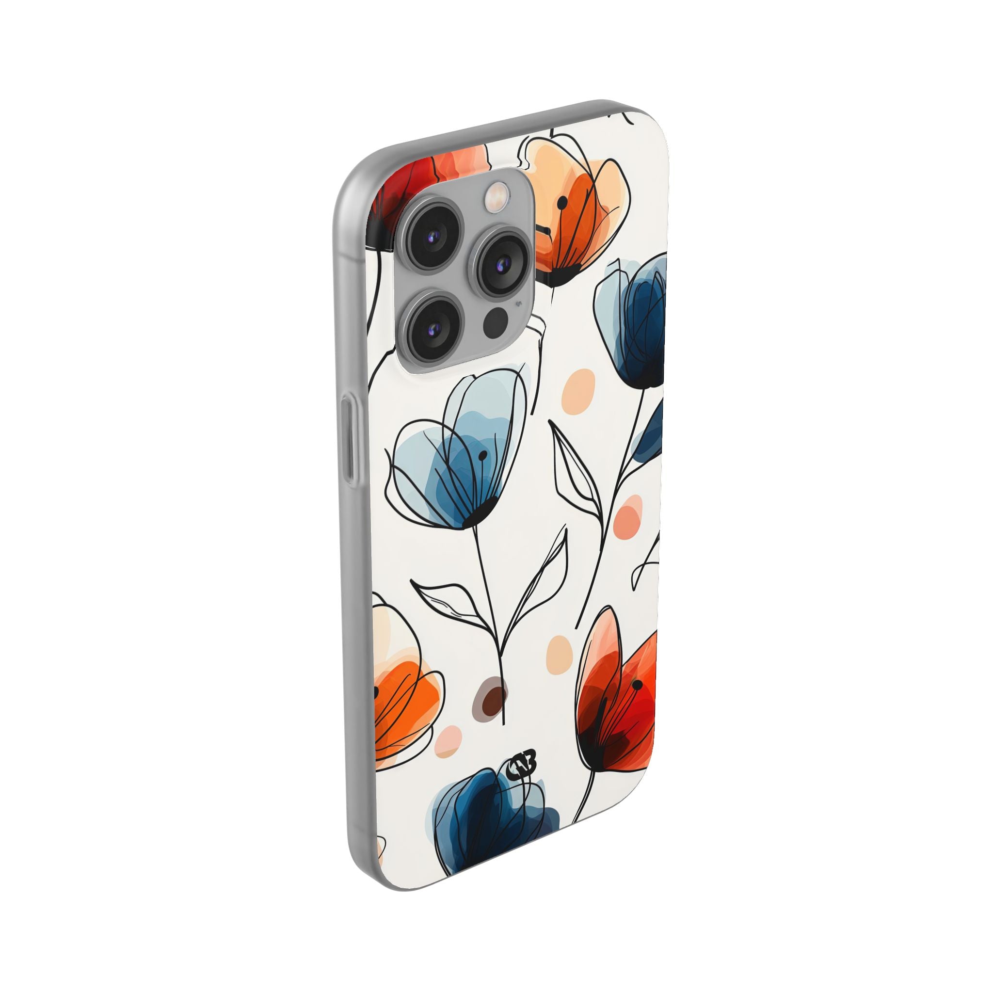 Ink Watercolor Tulips · Soft Handyhülle für iPhone