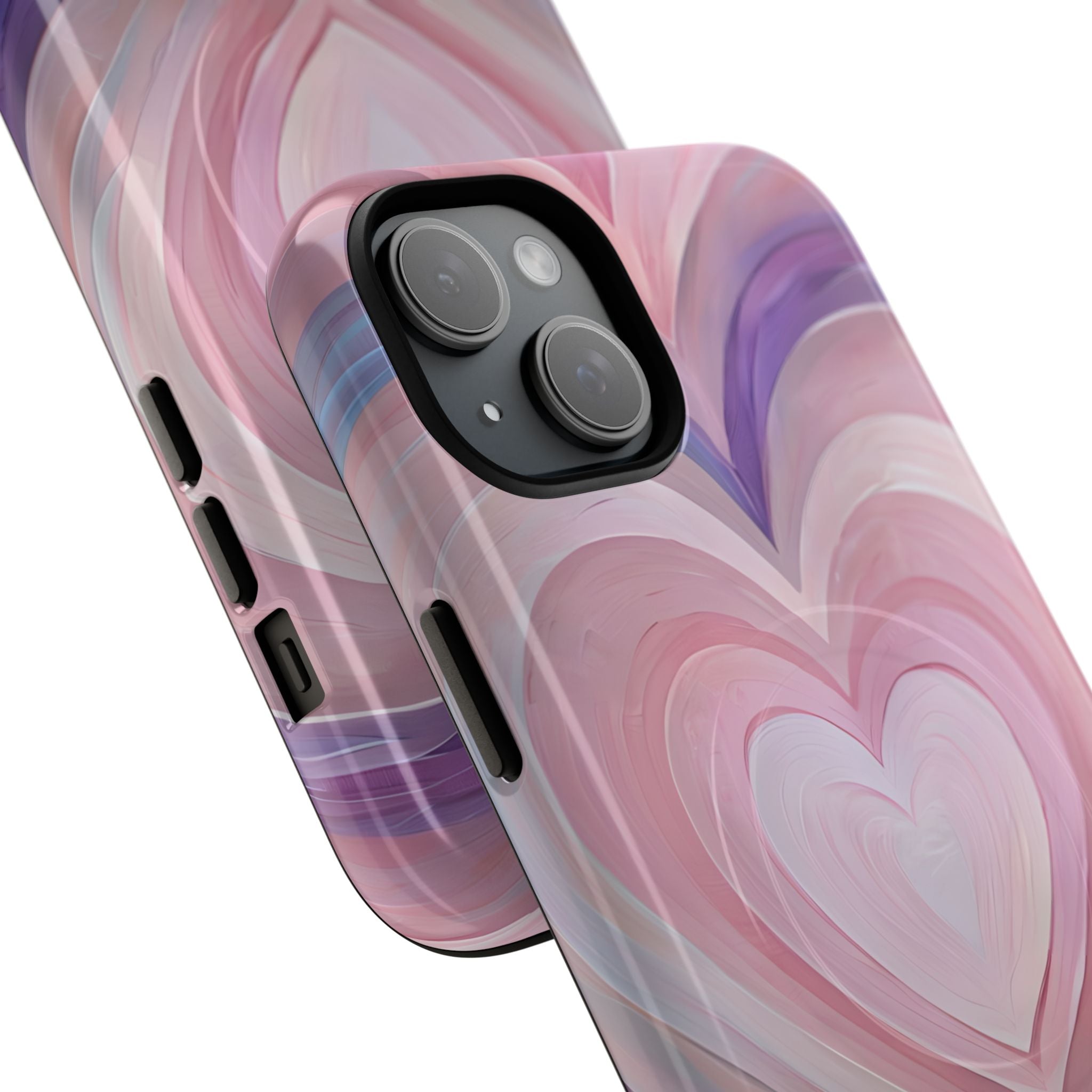 Lavender Pulse Hearts · Tough+ Magsafe