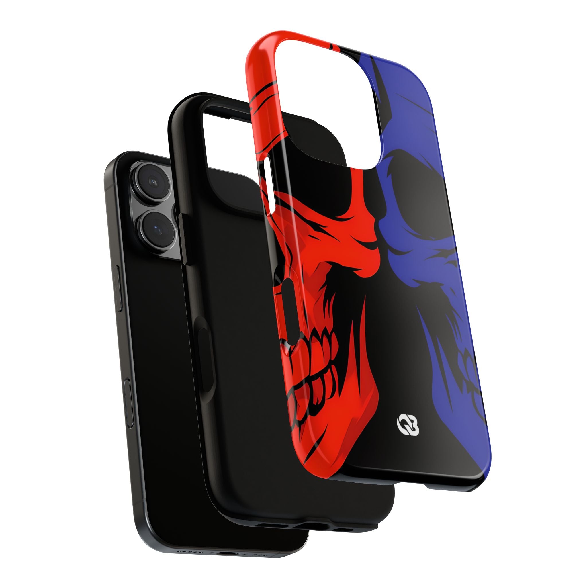 Crimson Cobalt Skulls · Tough Phone Case for iPhone