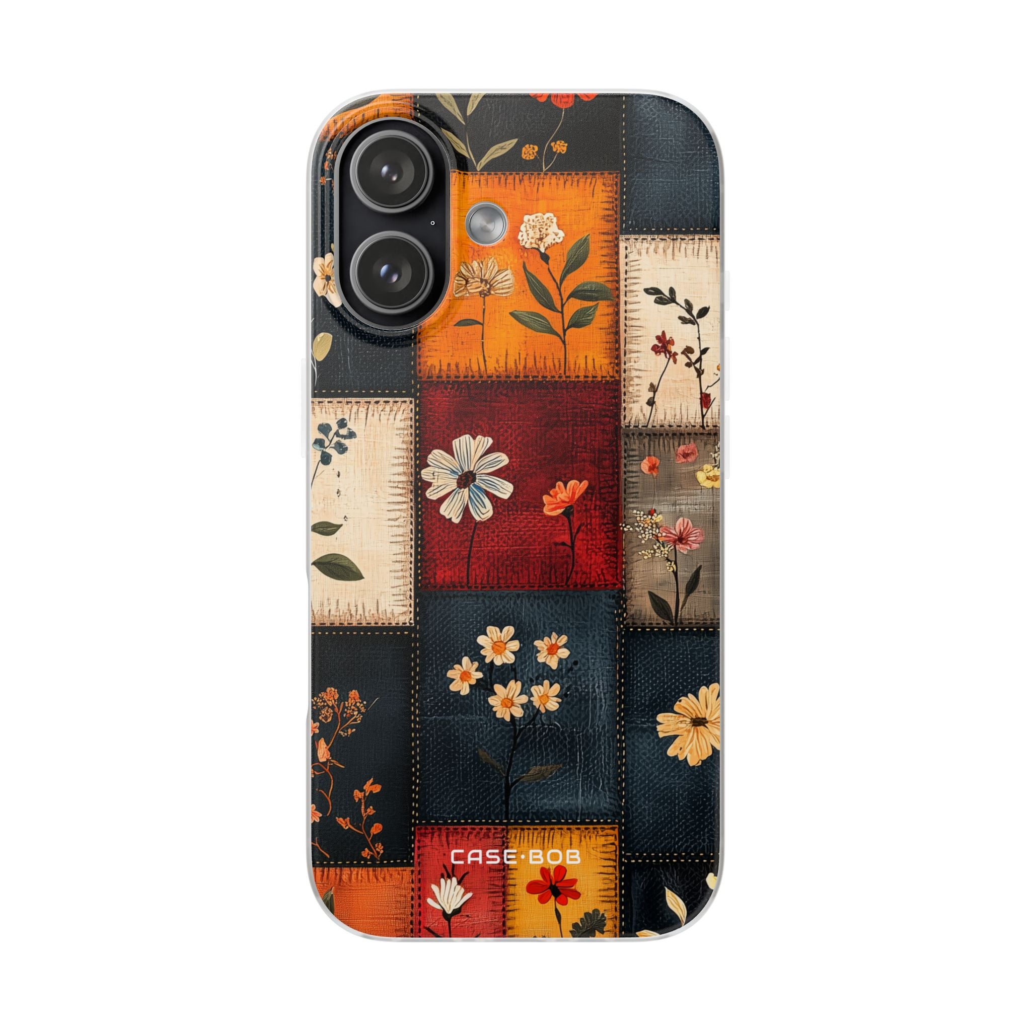 Patchwork Blooms iPhone 17 Case - Soft - CASE•BOB