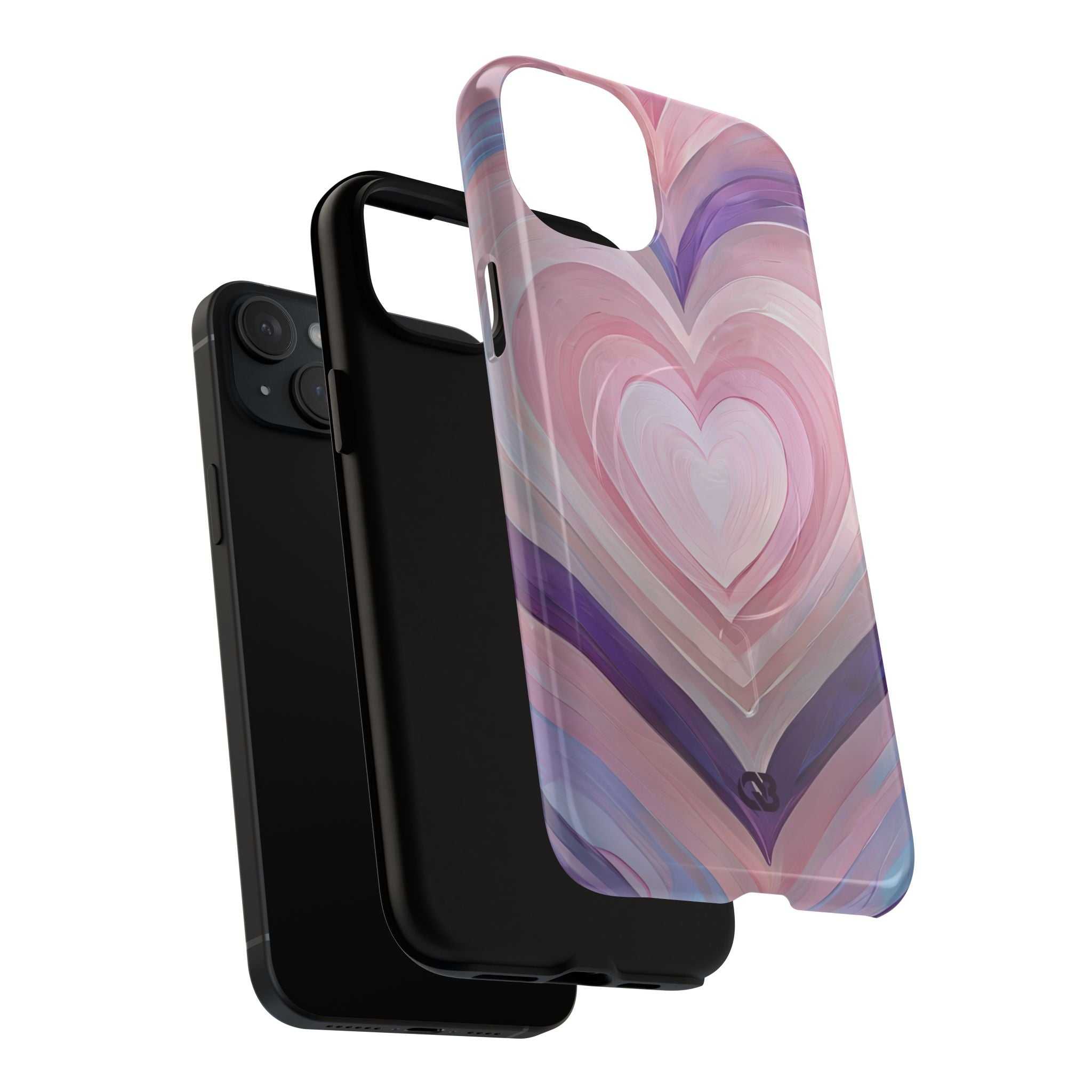 Lavender Pulse Hearts · Tough+ Magsafe