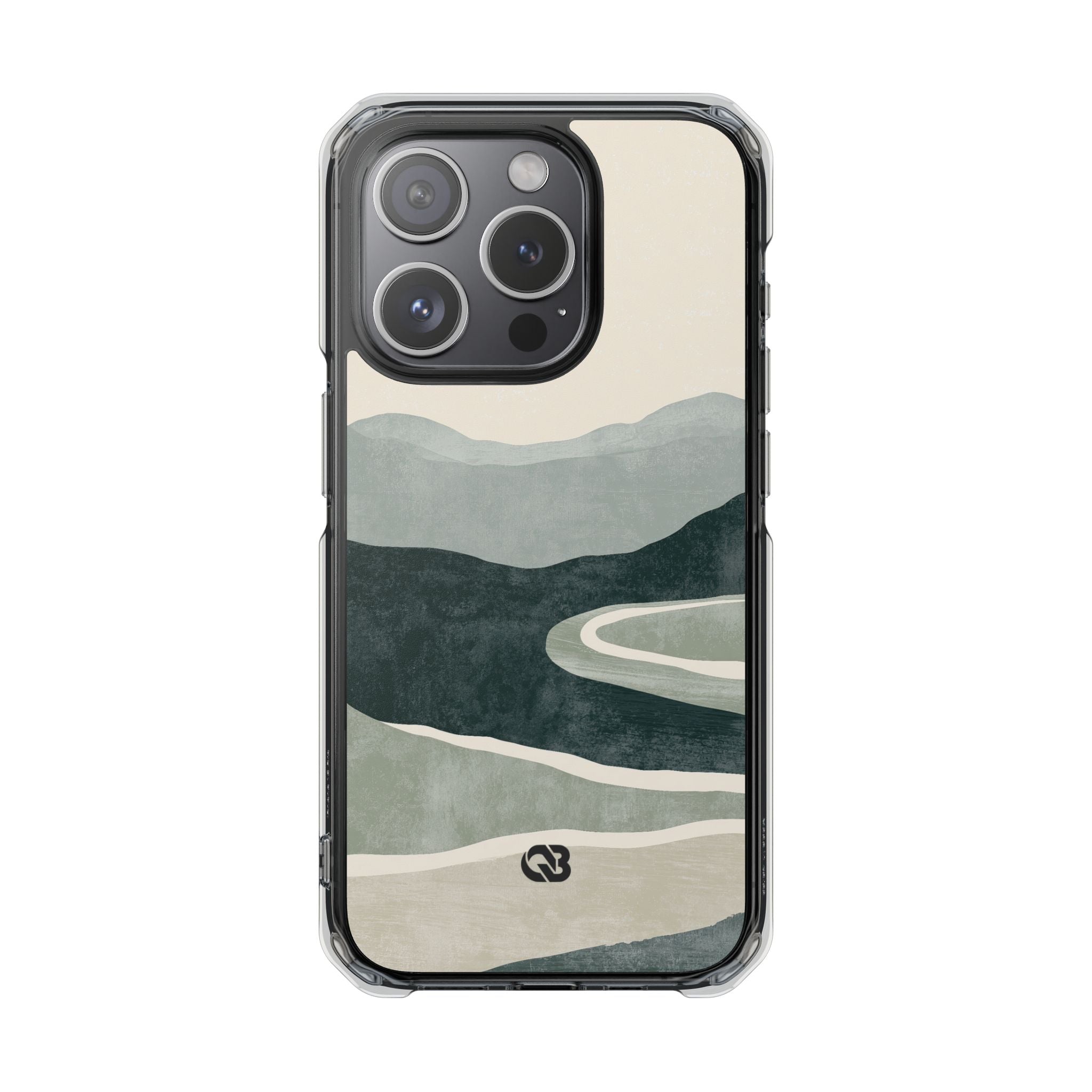 Green Impact MagSafe Phone Case for iPhone - Misty Sage Valley