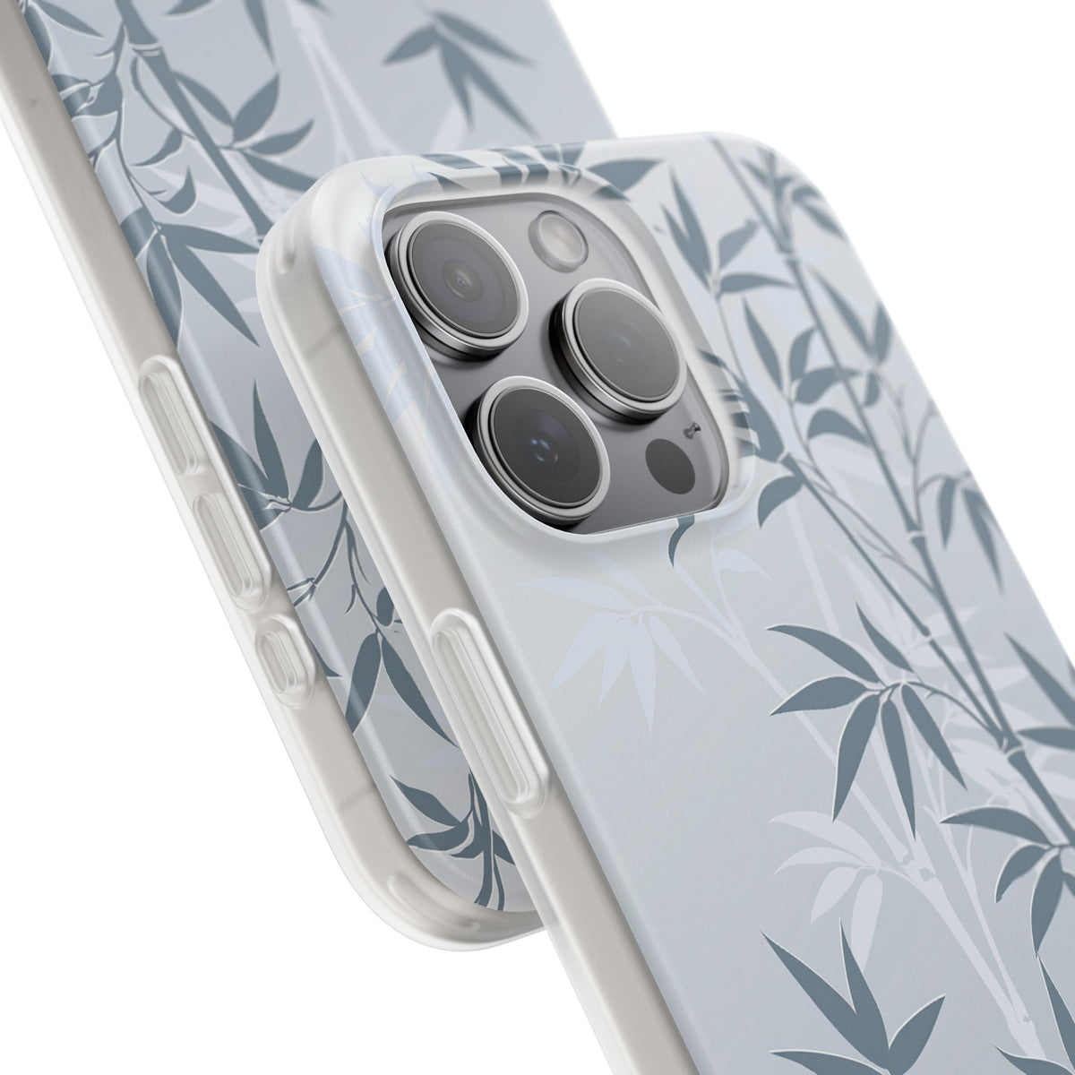 Misty Bamboo Grove · Lite Phone Case for iPhone · Blue