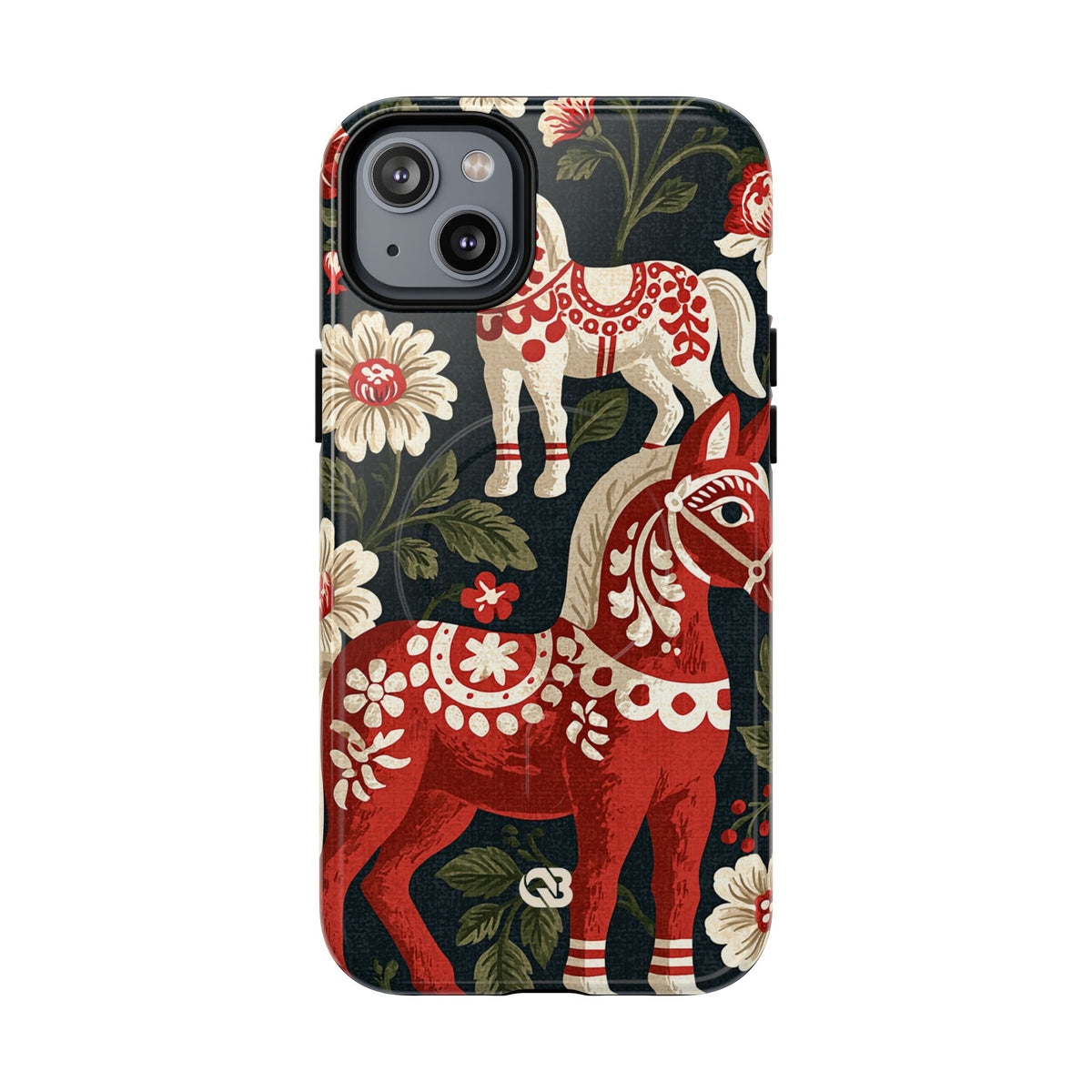 Nordic Dala Meadow · Tough 2.0 Magnetic Phone Case for iPhone · Red