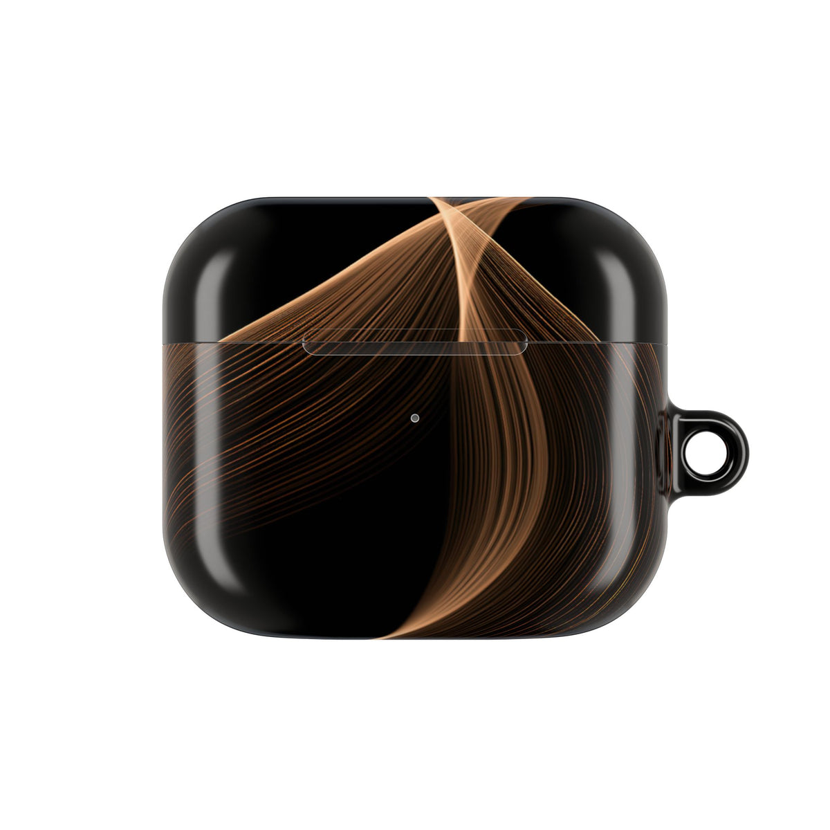 Amber Contour Flow · Hard Case for AirPods & AirPods Pro · Black