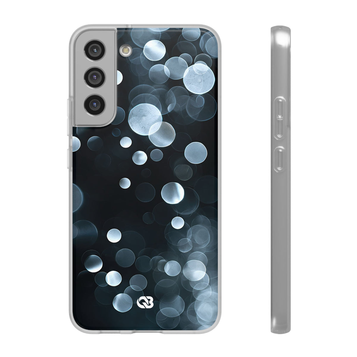 Black Lite Phone Case for Samsung - Silver Orbit Glow