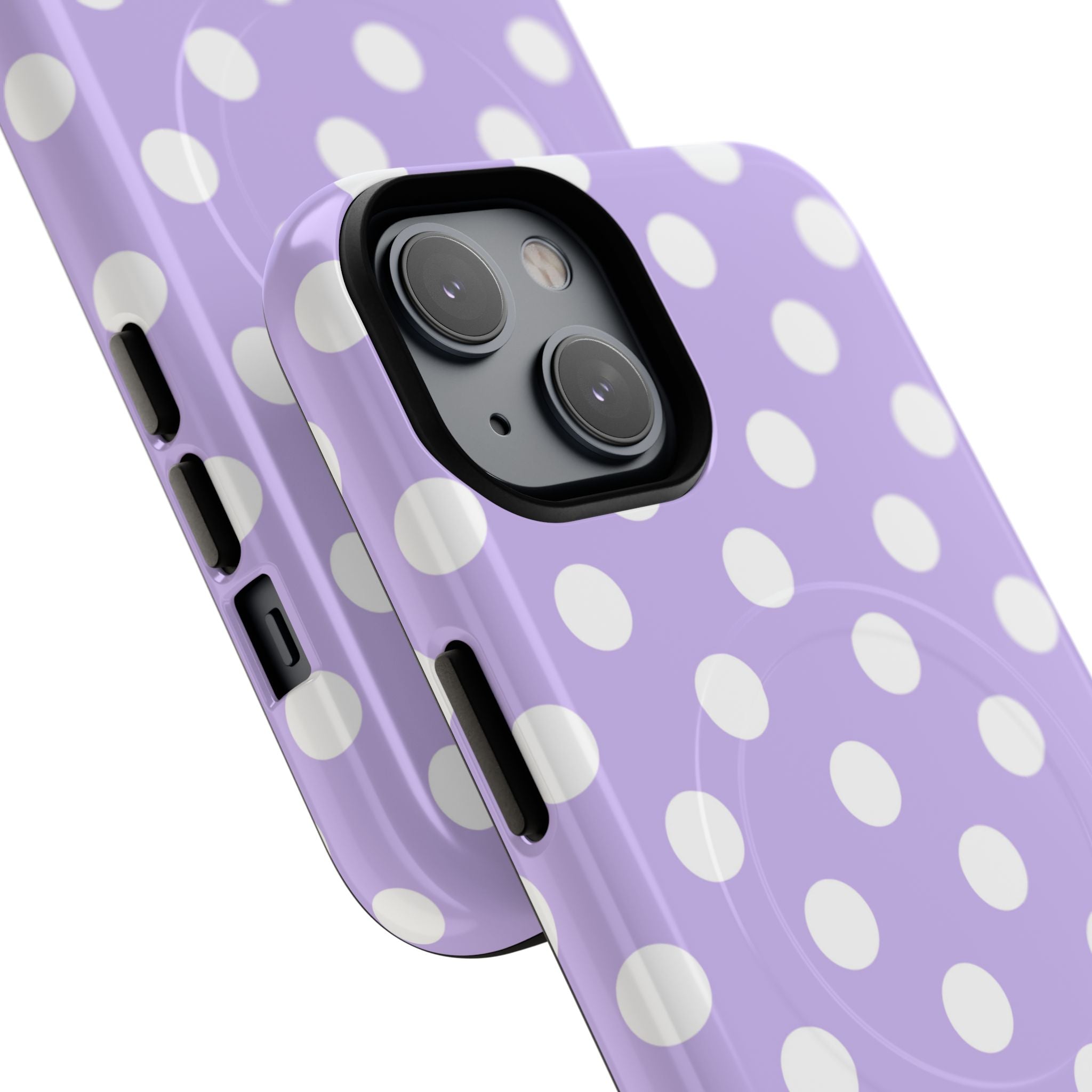 Lavender Polka Grid · Tough+ Phone Case for iPhone · Magsafe
