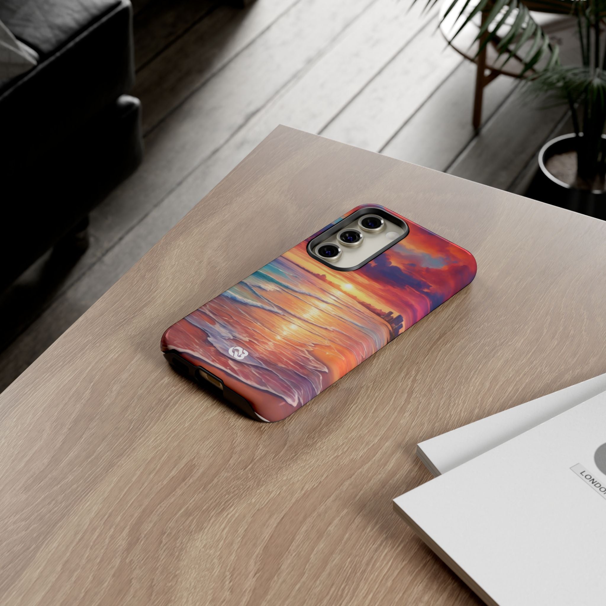 Crimson Shore Horizon · Tough Phone Case for Samsung
