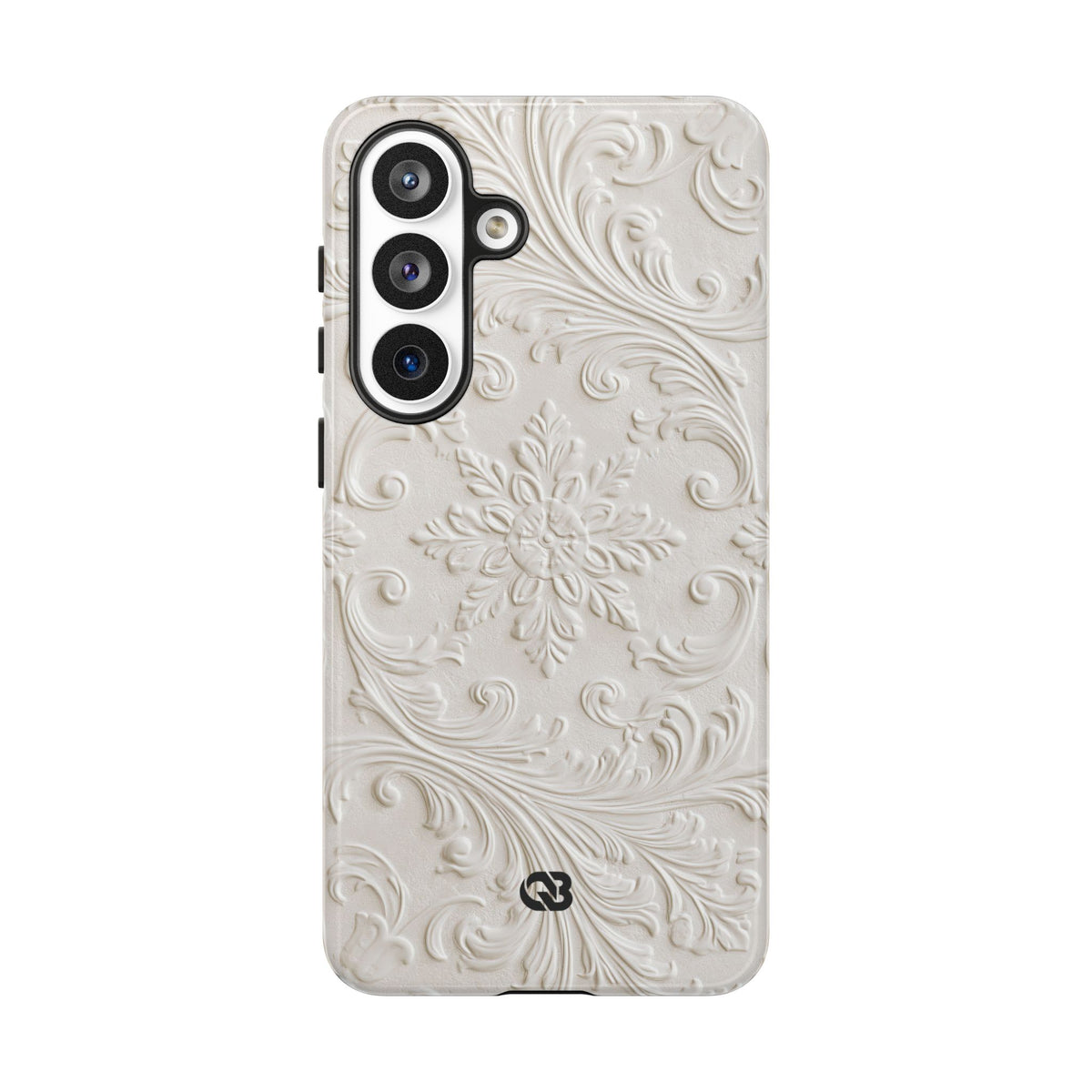 Sculpted Acanthus Relief · Tough Phone Case for Samsung · White