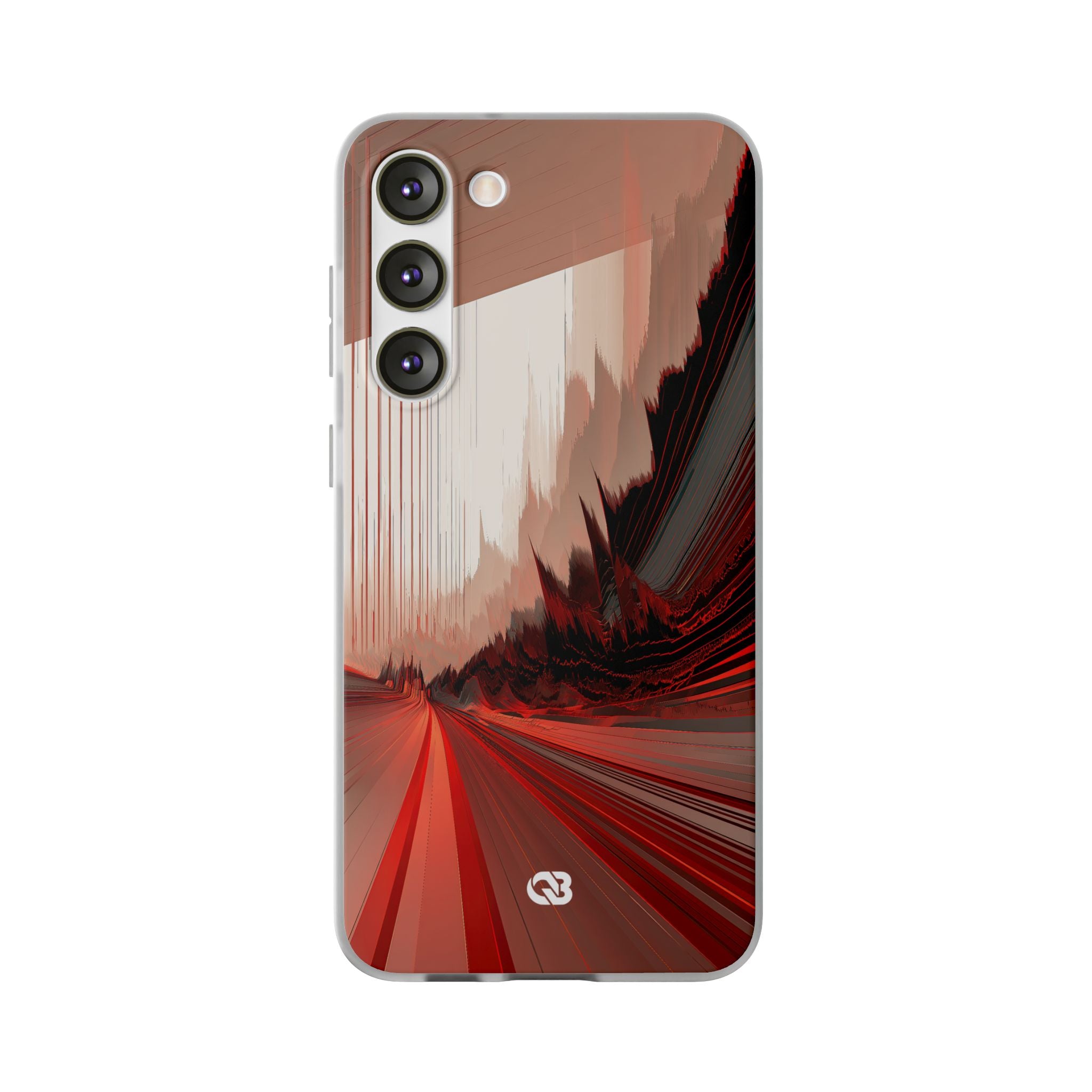 Red Lite Phone Case for Samsung - Crimson Pulse Horizon