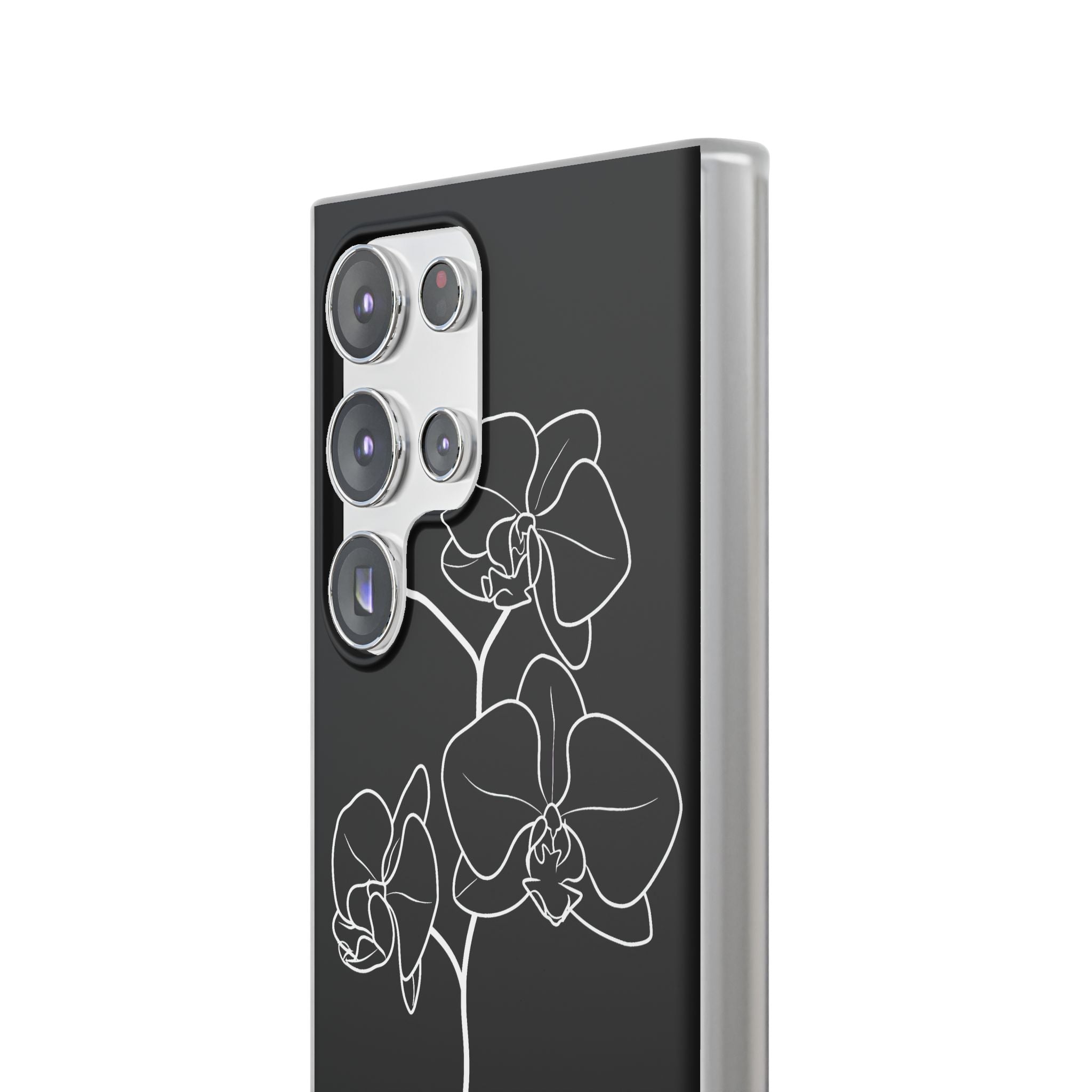 Black Lite Phone Case for Samsung - Noir Alabaster Orchid