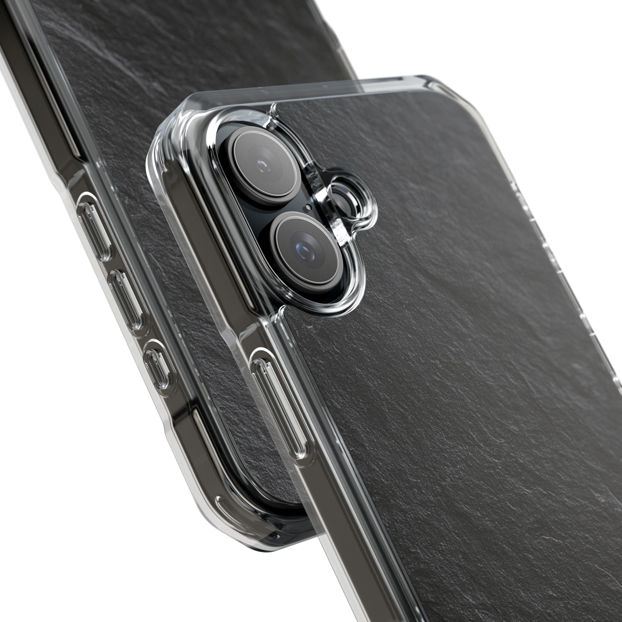 Black Impact MagSafe Phone Case for iPhone - Raw Obsidian Slate