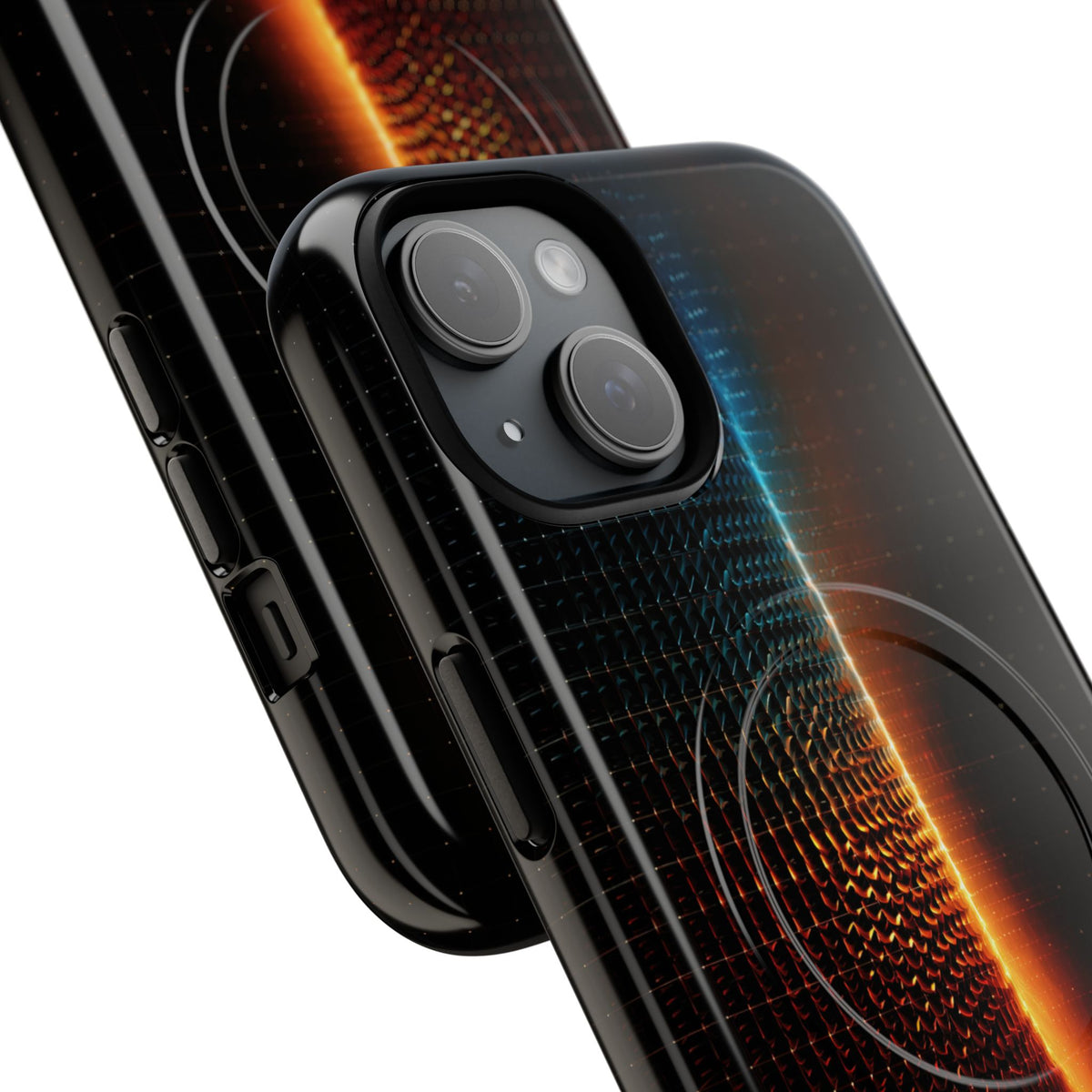 Luminous Refraction Grid · Tough 2.0 Magnetic Phone Case for iPhone · Black