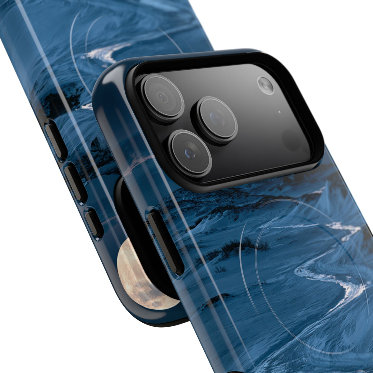 Arctic Moon Drift · Tough 2.0 Magnetic Phone Case for iPhone · Blue