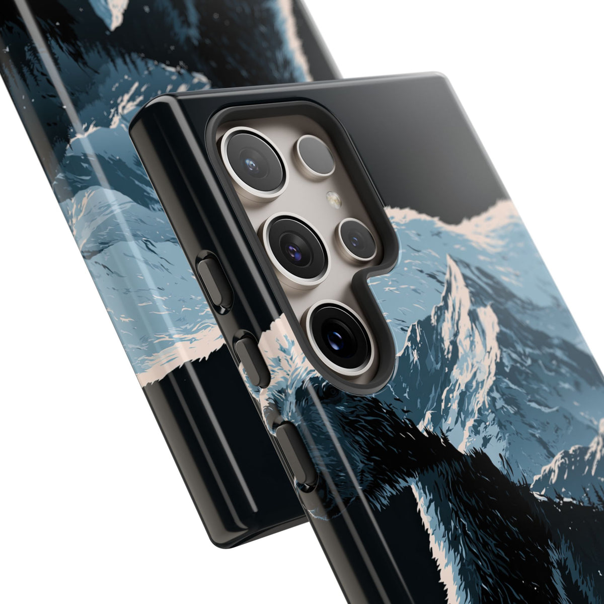 Nordic Arctic Bear · Tough Phone Case for Samsung · Black
