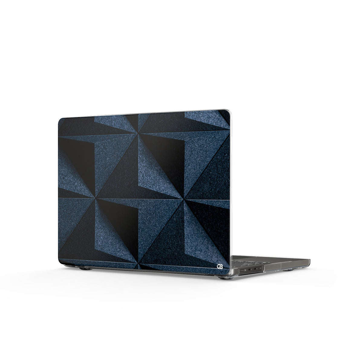Faceted Slate · Clear Hard Case for MacBook · Blue