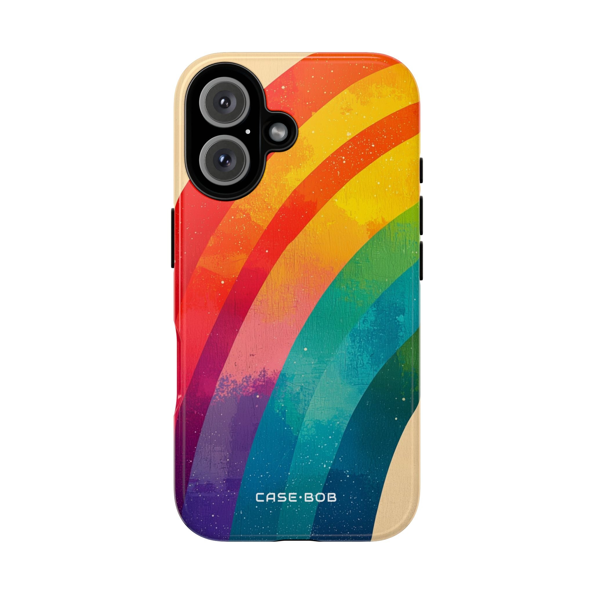 Textured Rainbow Arc iPhone 16 Case - Tough