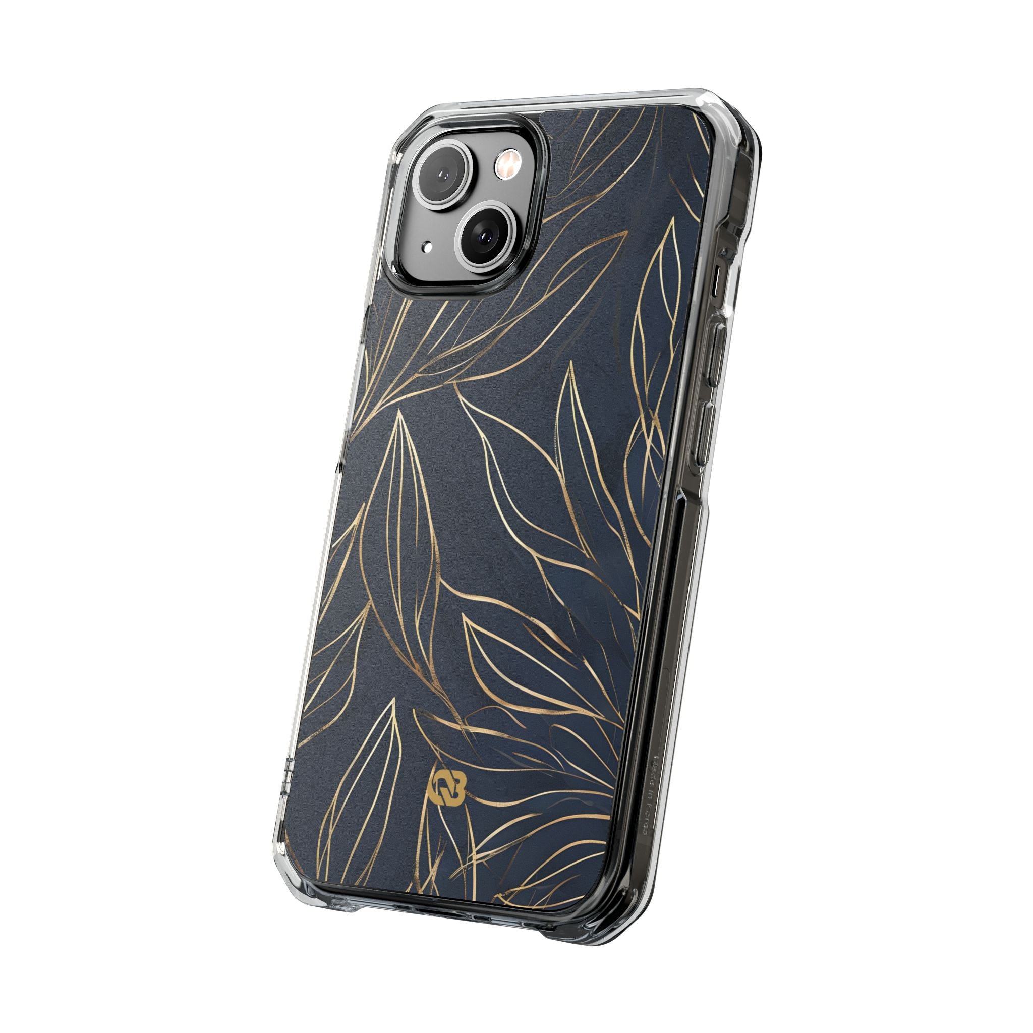 Gilded Navy Foliage · Impact Custodia per iPhone · Magsafe