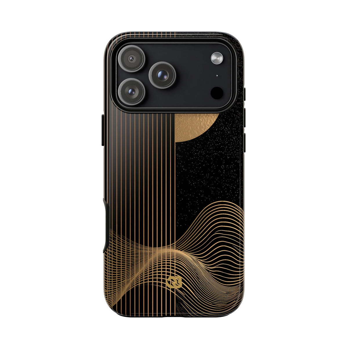 Lunar Topo Horizon · Tough Phone Case for iPhone · Black