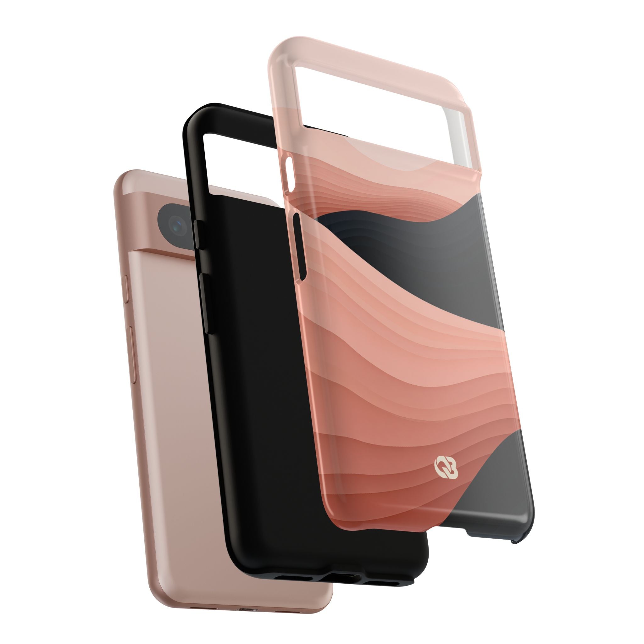 Pink Tough Phone Case for Google Pixel - Dune Shadow Layers