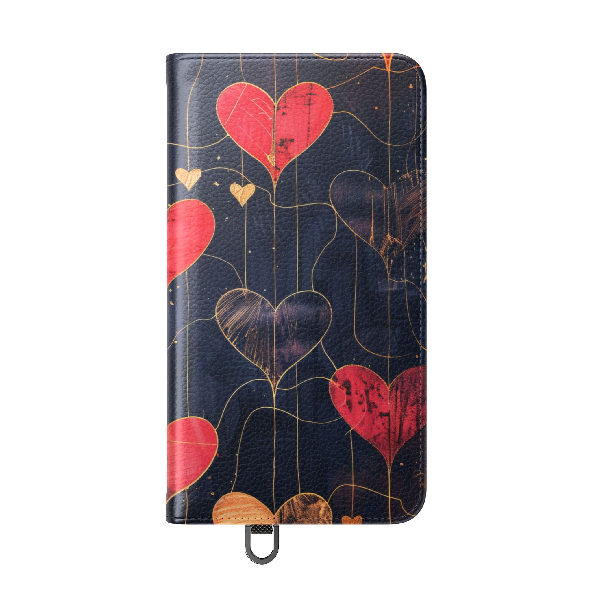 Textured Heart Grid - Samsung S24 Case - Wallet