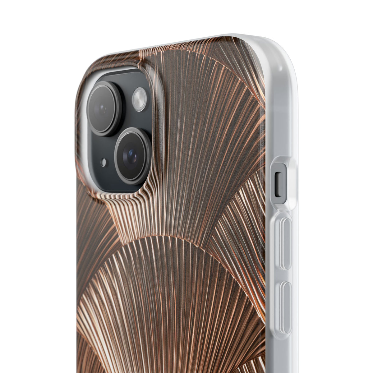 Rose Gilded Fan · Lite Phone Case for iPhone · Gold