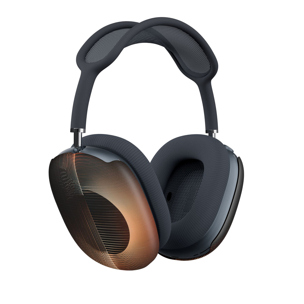 Amber Meridian · Hard Case for AirPods Max · Black