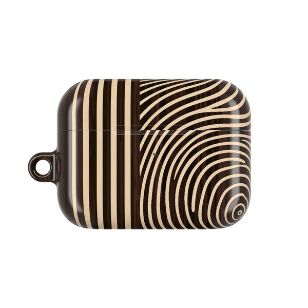 Timber Ring Contour · Hard Case for AirPods & AirPods Pro · Brown