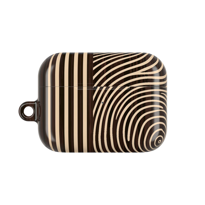 Timber Ring Contour · Hard Case for AirPods & AirPods Pro · Brown