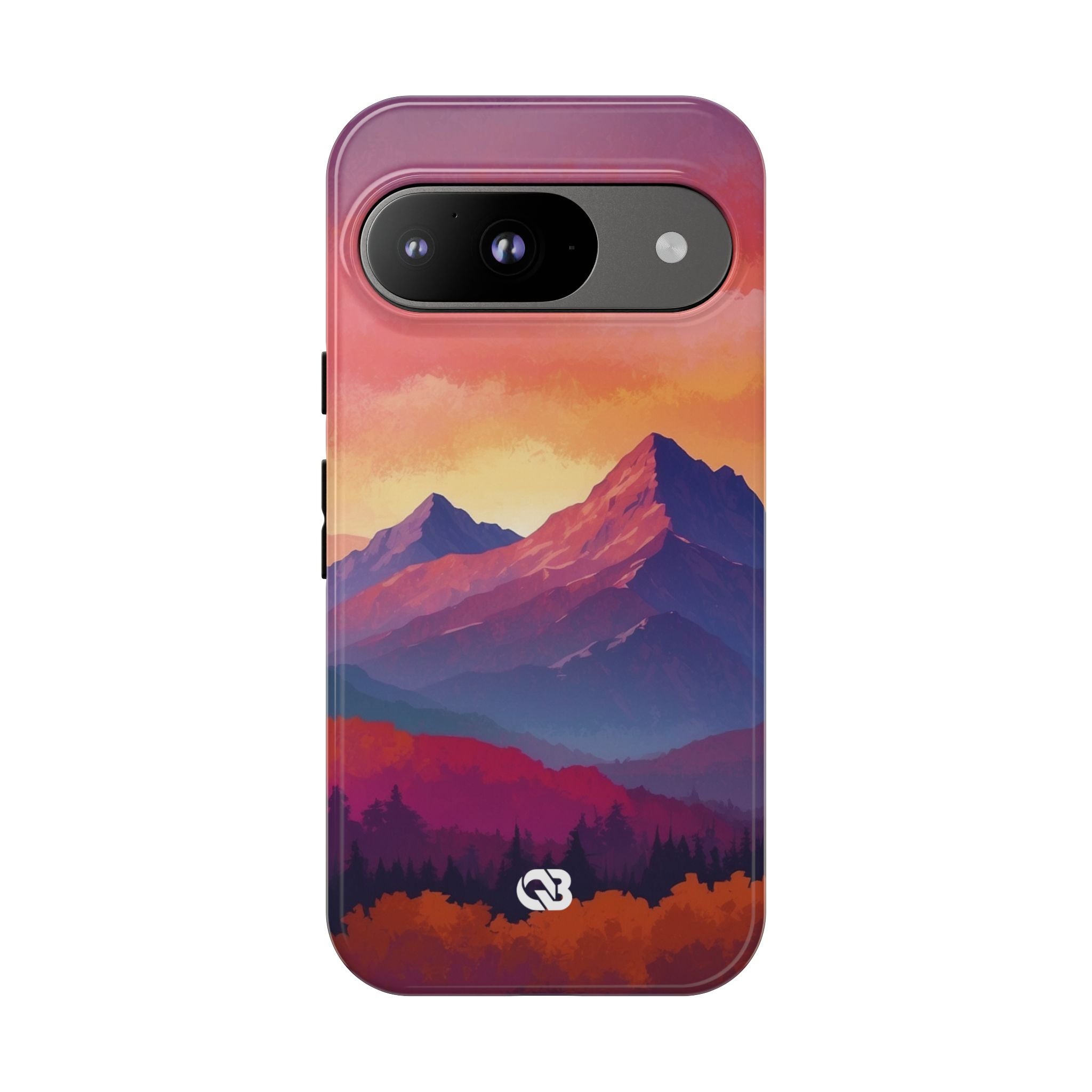 Crimson Mountain Dusk · Tough Custodia per Google Pixel