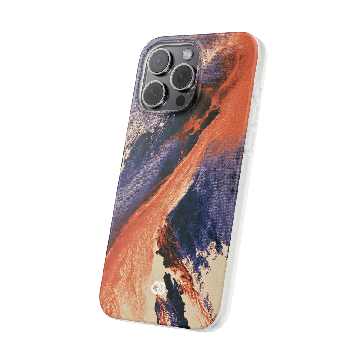 Solar Aura Drift · Lite Phone Case for iPhone · Orange