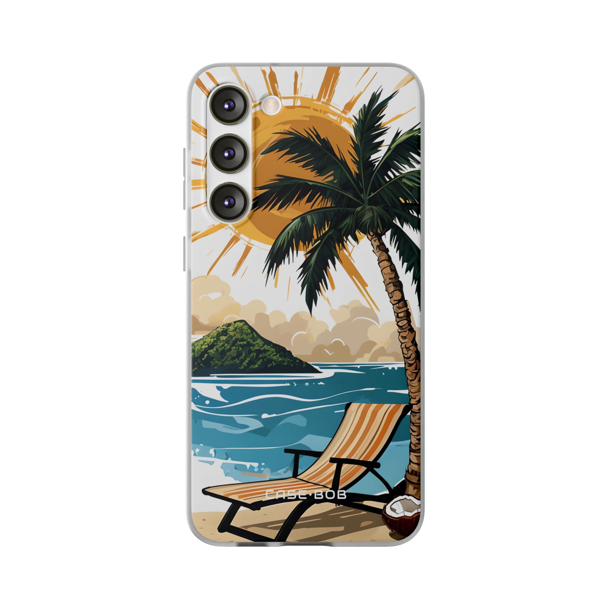 Sunny Palm Breeze Samsung S23 Plus Case - Soft