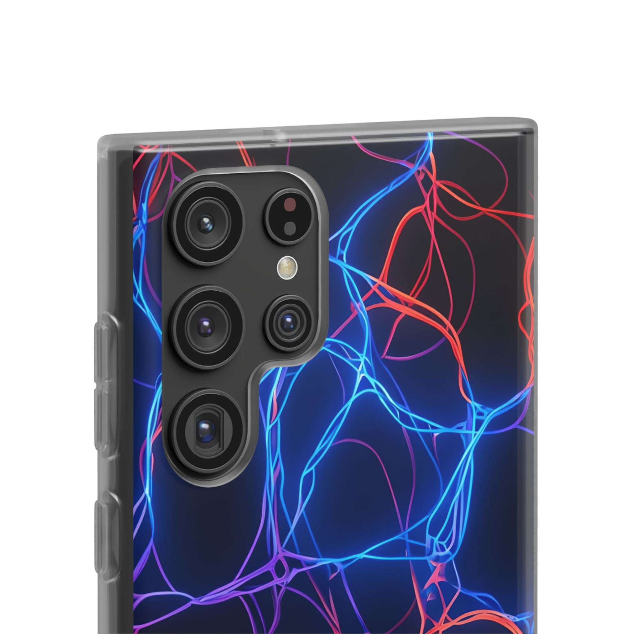 Electric Synapse Glow · Soft Custodia per Samsung