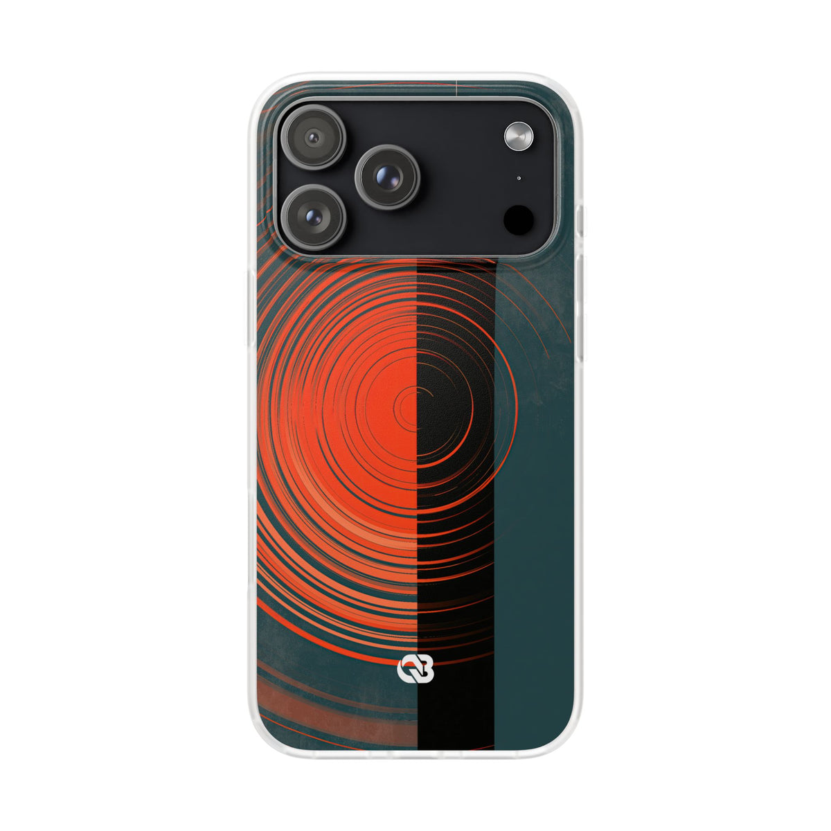 Teal Lite Phone Case for iPhone - Burnt Slate Radial