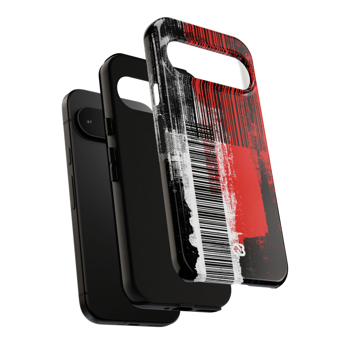 Distorted Barcode · Tough Phone Case for Pixel · Black